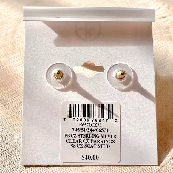 Giani Bernini Gold-Tone Crystal Butterfly Stud Earrings - Picture 5 of 7